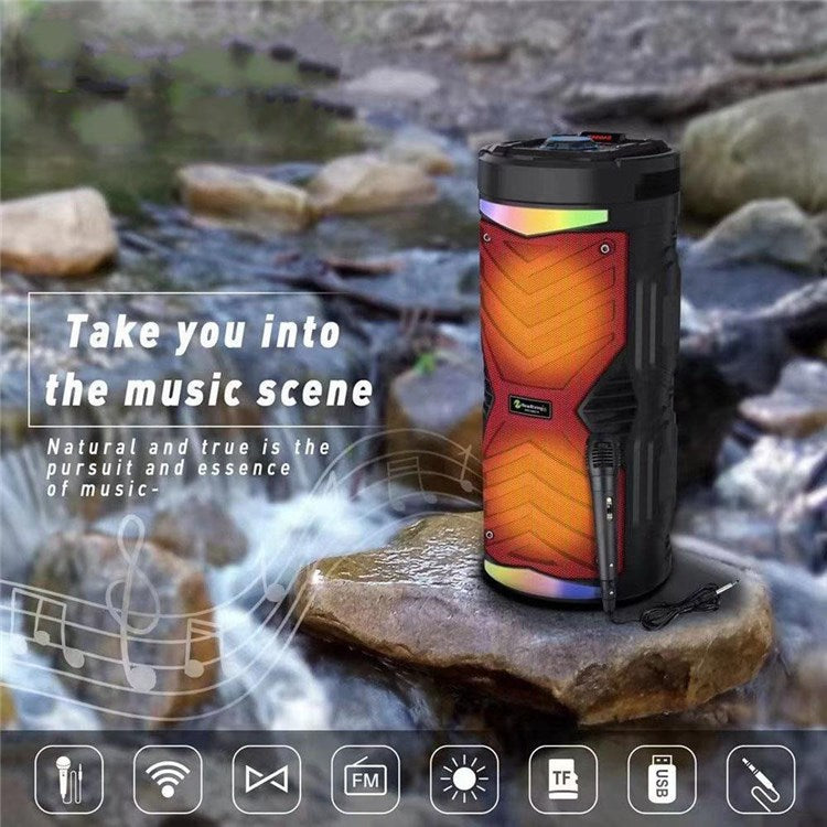 Cassa bluethoot con microfono per karaoke andowl