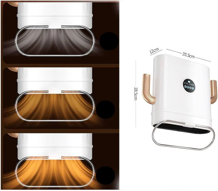 Termoconvettore Elettrico 2000W – Stufa Portatile Multifunzionale con Ventilazione, Asciugatrice e Deumidificatore a Parete