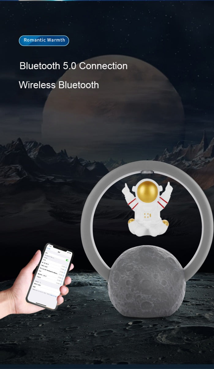 Astro Space Lampada Speaker a levitazione magnetica Bluetooth Wireless RGB Led Night Lamp