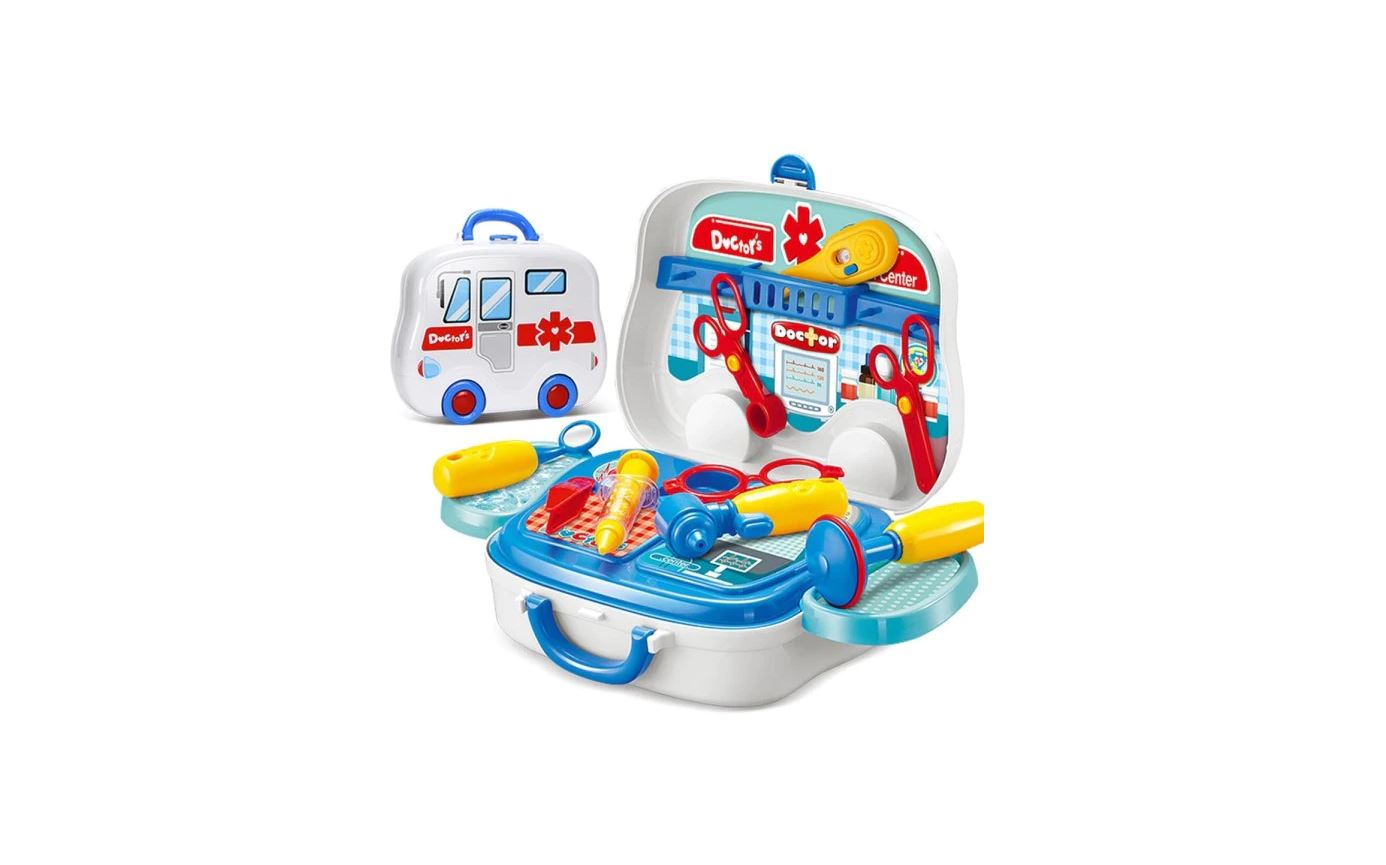 Valigetta dottore per bambini giocattolo con accessori kit medico portatile 13pz