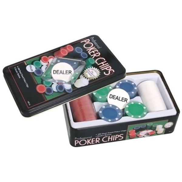 Set Poker Chips Professioale 100 Fishes Fiches Dakota Texas Holdem 100 Chips