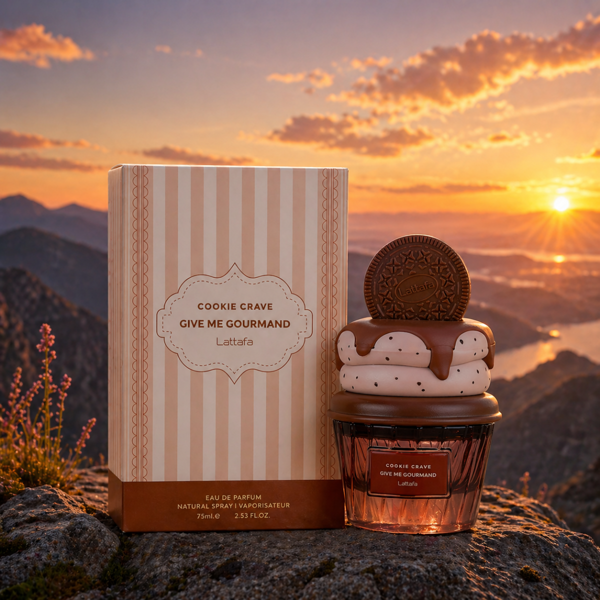 Lattafa Cookie Crave Profumo Orientale Vanigliato, Fragranza Donna 100ml, Note Burro Cacao Biscotto