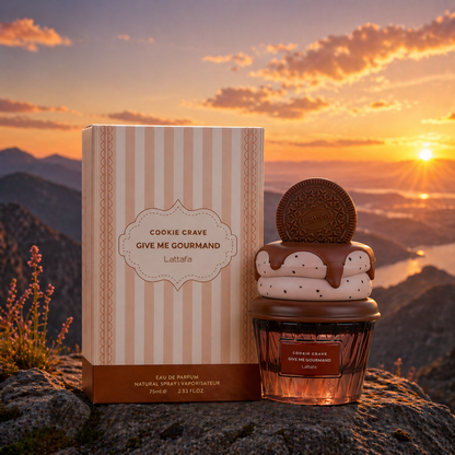 Lattafa Cookie Crave Profumo Orientale Vanigliato, Fragranza Donna 100ml, Note Burro Cacao Biscotto