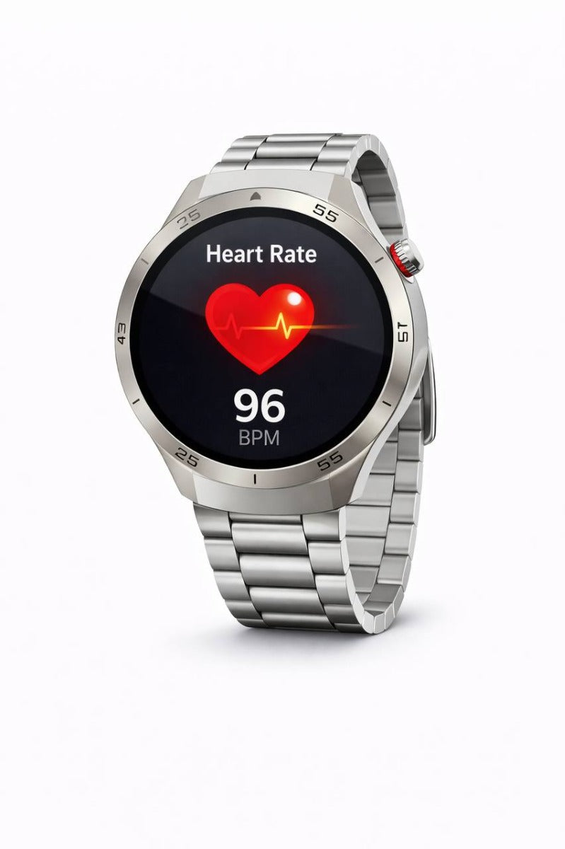 Smartwatch H2 con Chiamate, Notifiche, Monitoraggio Salute e Sport, 3 Cinturini Intercambiabili