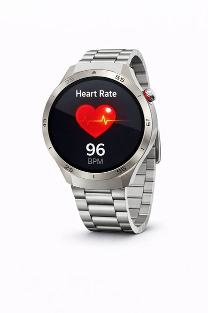 Smartwatch H2 con Chiamate, Notifiche, Monitoraggio Salute e Sport, 3 Cinturini Intercambiabili