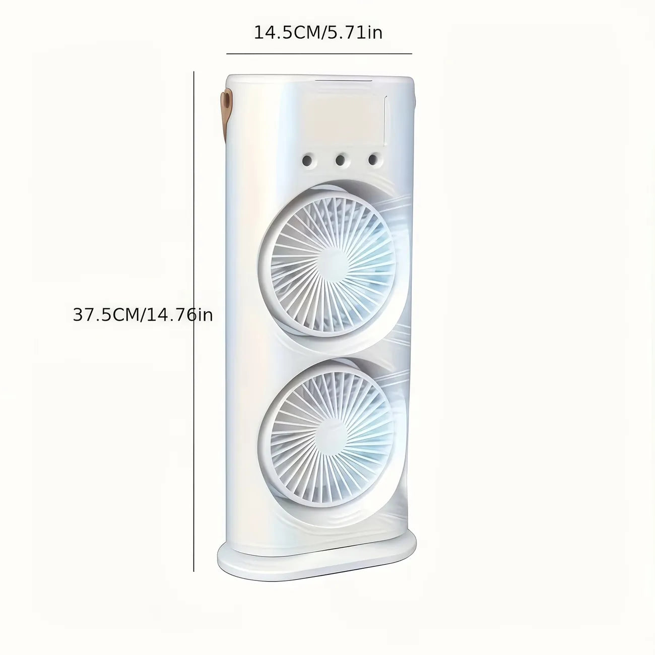 Ventilatore raffreddatore d'aria domestico usb ricaricabile 3000mah ventilatore portatile condizionatore d'aria doppia testa
