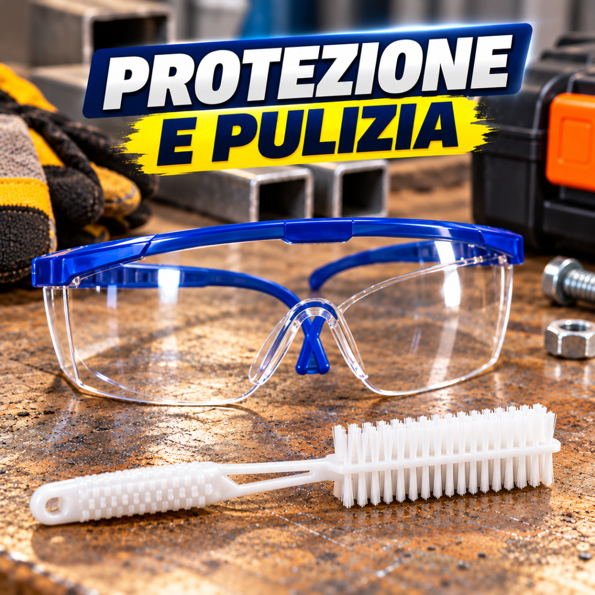 Kit Pistola Sparachiodi Manuale ad Alta Potenza con Valigetta e Accessori per Calcestruzzo, Mattoni, Legno e Acciaio Sottile