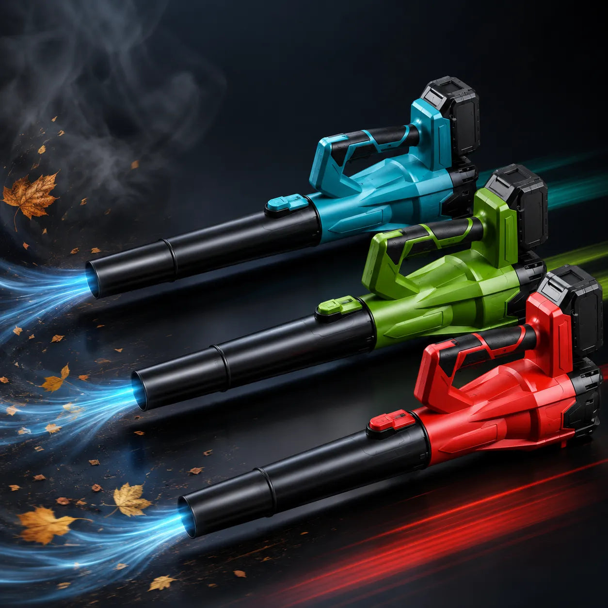 Soffiatore a Batteria 21V Senza Fili – 6 Velocità con Doppia Batteria e Caricabatterie