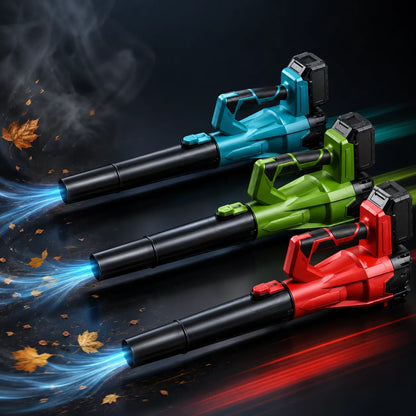 Soffiatore a Batteria 21V Senza Fili – 6 Velocità con Doppia Batteria e Caricabatterie
