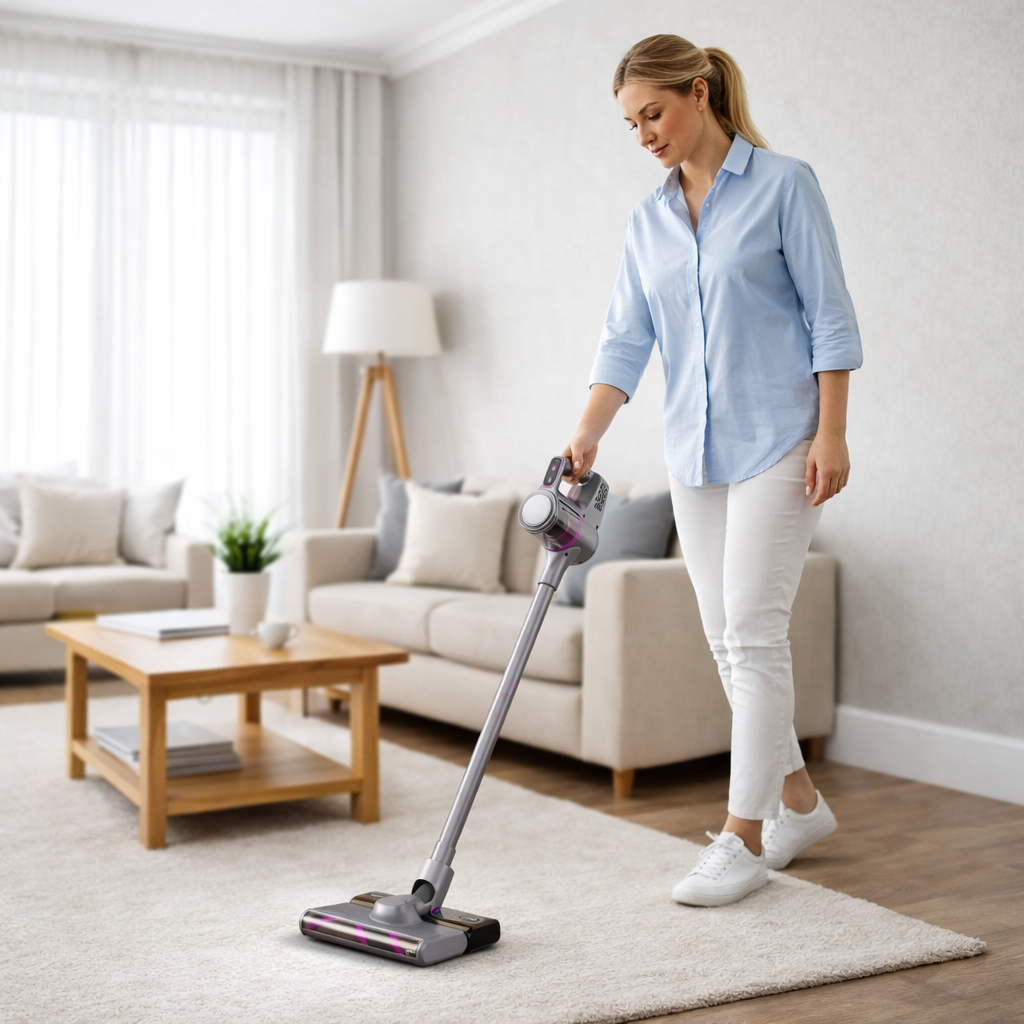 Aspirapolvere Senza Fili 2-in-1 con Funzione Lavaggio/Mop, Portatile e Verticale