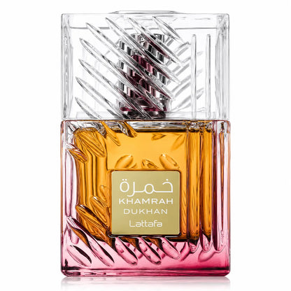 Lattafa Khamrah Dukhan Eau de Parfum 100 ml – Profumo Unisex Intenso e Speziato con Note di Tabacco, Ambra e Spezie Orientali
