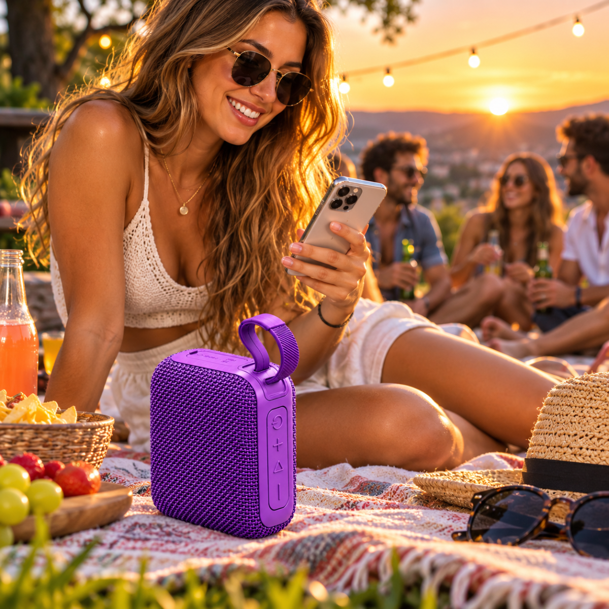 Mini Altoparlante Bluetooth SKYLA SKY-5601 10W 2400mAh Speaker Portatile con Maniglia, USB, TF e Type-C