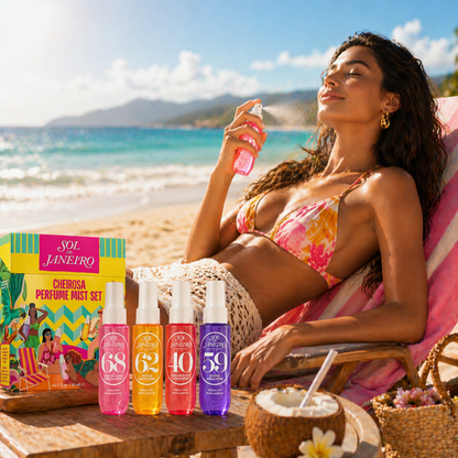 Sol de Janeiro Cheirosa Perfume Mist Set 4x30ml – Set Profumi Donna 62, 68, 40, 59 – Fragranze Dolci e Tropicali – Idea Regalo