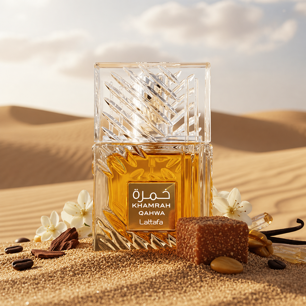Lattafa Khamrah Qahwa 100ml – Profumo Unisex Dolce Speziato al Caffè Arabico, Vaniglia e Pralina | Lunga Durata