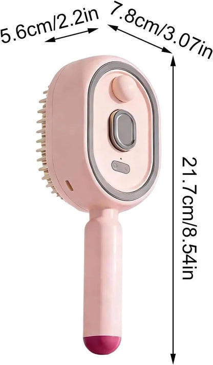 Spazzola Elettrica Districante e Massaggiante per Capelli Ricaricabile USB-C – Anticrespo con Massaggio del Cuoio Capelluto