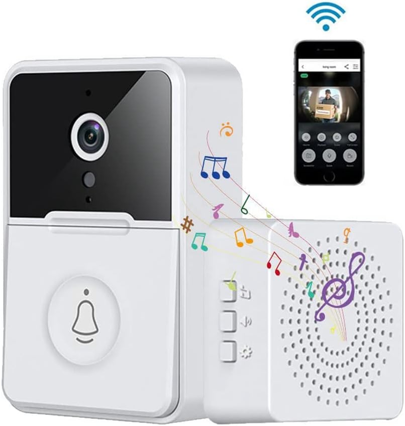 Videocitofono Wireless WiFi con Telecamera HD e Visione Notturna
