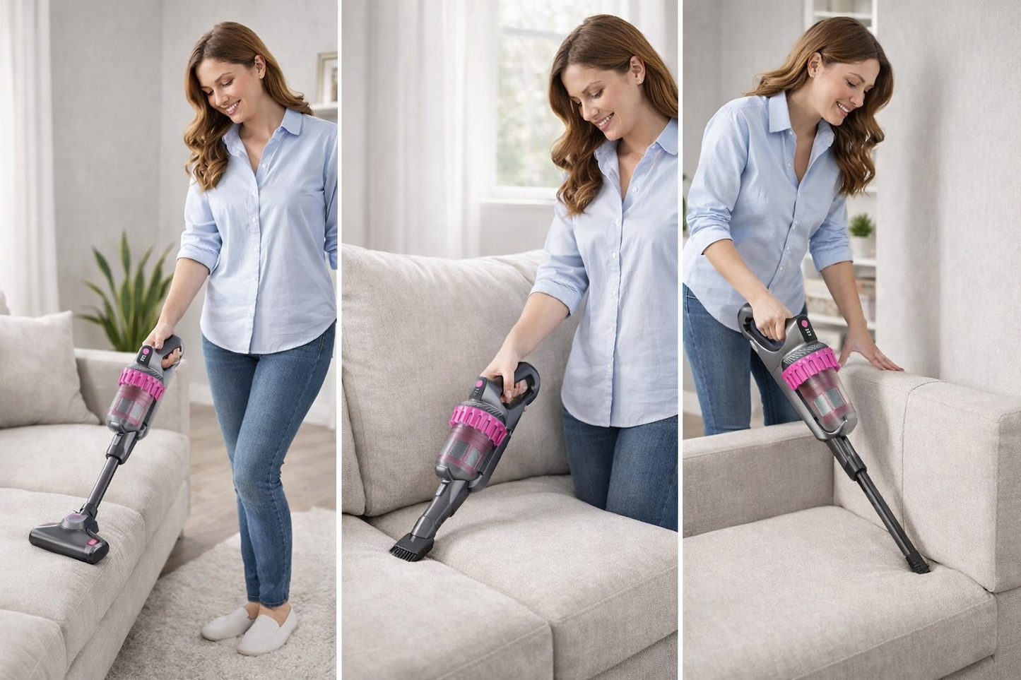 Aspirapolvere Senza Fili 4 in 1 – Rimuovi acari  Potente, Versatile e Ricaricabile