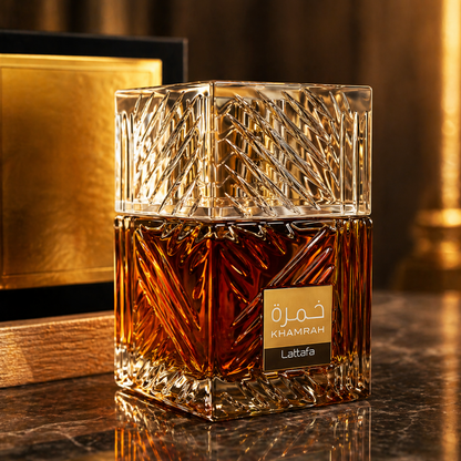 Profumo Khamrah Lattafa 100ml Eau de Parfum – Fragranza Orientale Intensa e Sensuale Uomo Donna