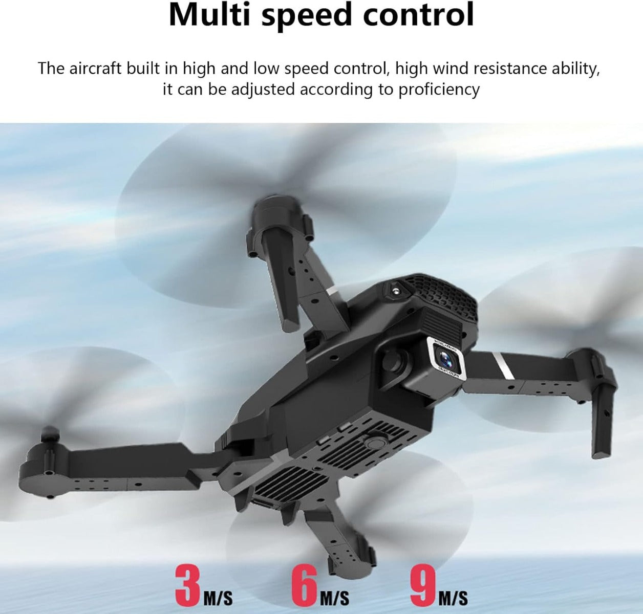 Drone E88/E99 Pieghevole HD WiFi FPV  Mini Quadcottero con Telecomando 2.4GHz