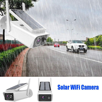 Telecamera di Sorveglianza Wireless Esterno con Alimentazione Solare, 4MP, Visione Notturna a Colori e Rilevamento Movimento PIR