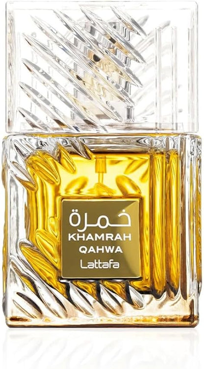 Lattafa Khamrah Qahwa 100ml – Profumo Unisex Dolce Speziato al Caffè Arabico, Vaniglia e Pralina | Lunga Durata