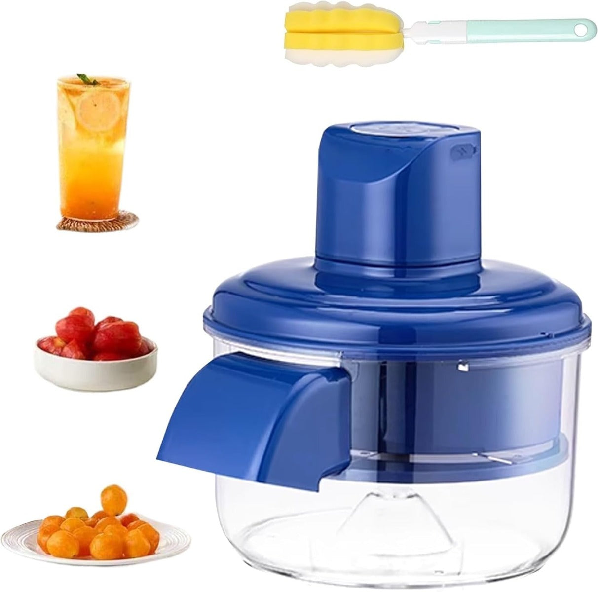 Sbucciatrice Elettrica Automatica per Uva e Pomodorini – Macchina Professionale in Acciaio Inox 304, Motore 50W, Ricaricabile, Facile da Pulire – Uso Domestico e Commerciale