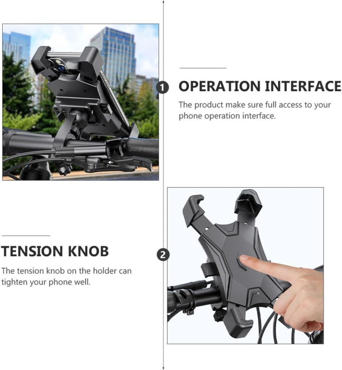 Supporto Telescopico Universale per Smartphone – Per Moto, Scooter e Biciclette