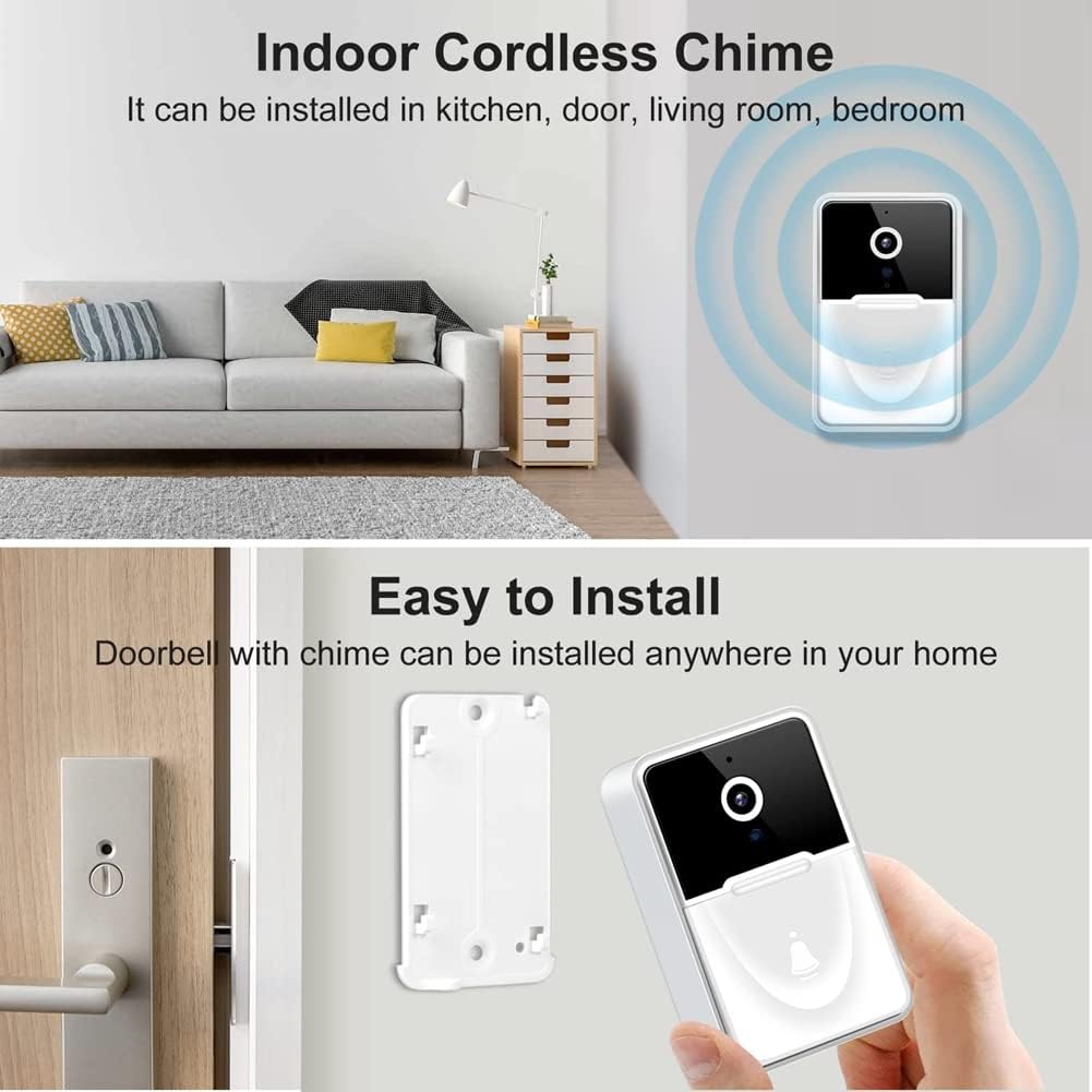 Videocitofono Wireless WiFi con Telecamera HD e Visione Notturna
