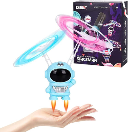 Giocattolo volante astronauta palla volante per bambini giocattoli velivoli mini drone con luci led elicottero aereo
