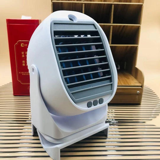 Mini Condizionatore Portatile 2in1 con Ventilatore Raffrescante e Umidificatore – Rotazione a 360°