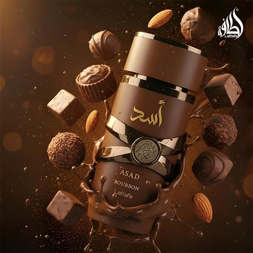 Lattafa Asad Bourbon Eau de Parfum 100ml – Profumo Uomo Intenso e Speziato | Fragranza di Lusso Lunga Durata
