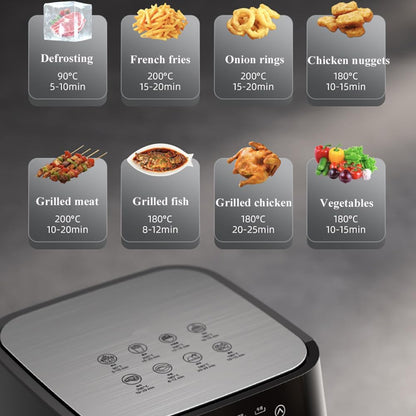 Friggitrice ad Aria 12 Litri Digitale, 2400W, 8 Programmi, Antiaderente