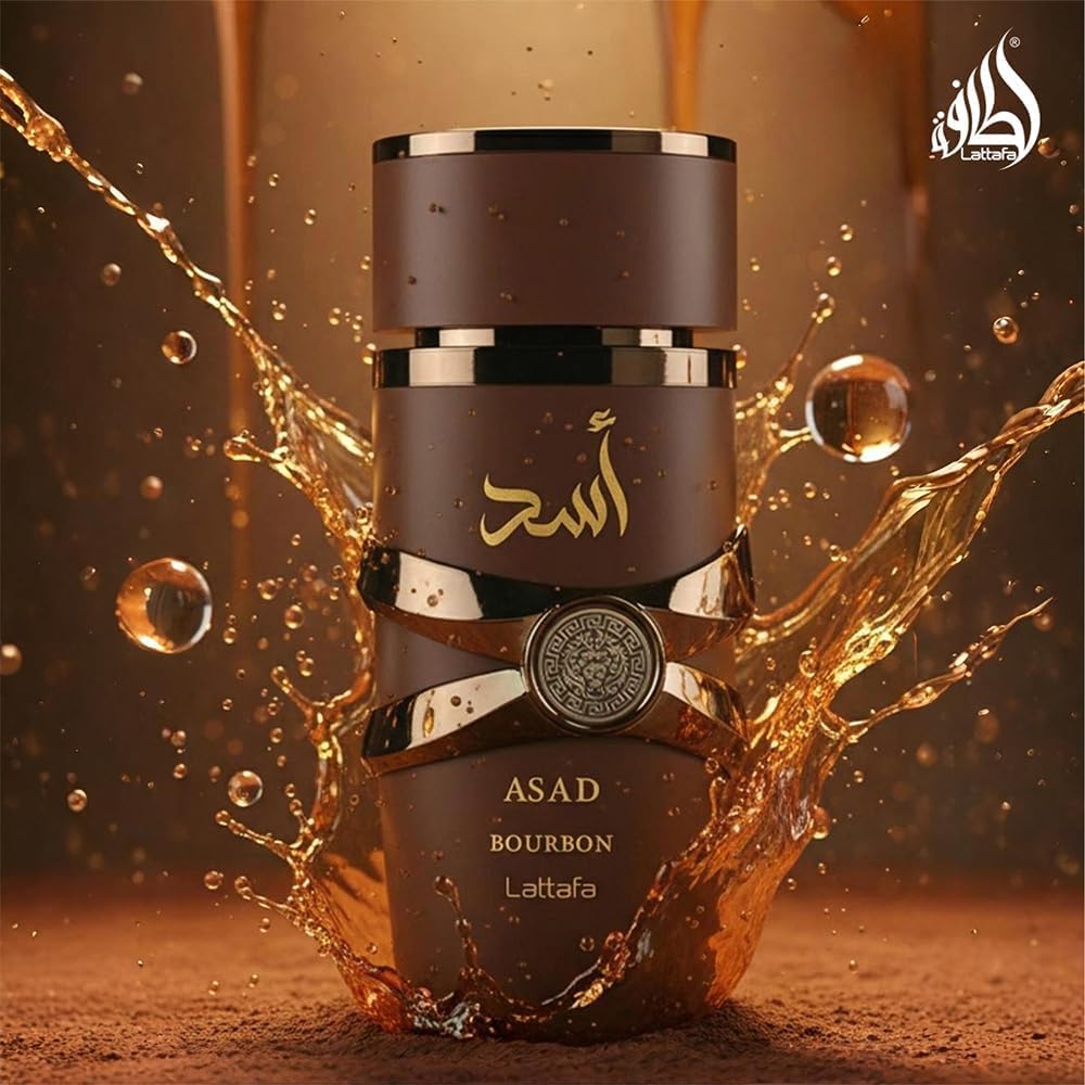 Lattafa Asad Bourbon Eau de Parfum 100ml – Profumo Uomo Intenso e Speziato | Fragranza di Lusso Lunga Durata