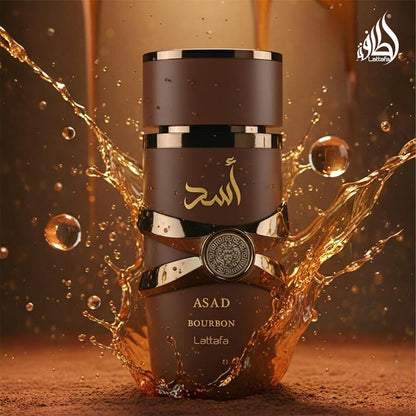 Lattafa Asad Bourbon Eau de Parfum 100ml – Profumo Uomo Intenso e Speziato | Fragranza di Lusso Lunga Durata