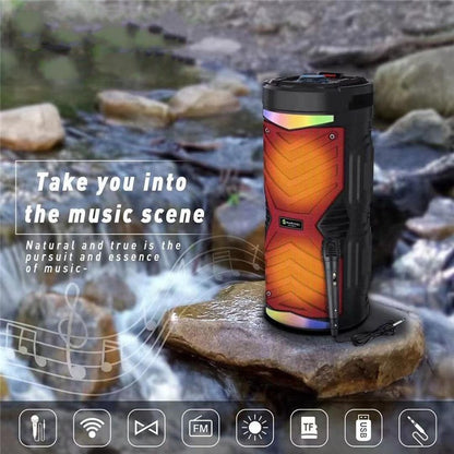 Cassa bluethoot con microfono per karaoke andowl