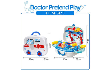 Valigetta dottore per bambini giocattolo con accessori kit medico portatile 13pz