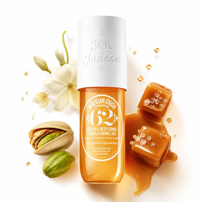 Sol de Janeiro Brazilian Crush Cheirosa 62 – Spray Corpo e Capelli | Fragranza Estiva Pistacchio, Vaniglia e Caramello Salato