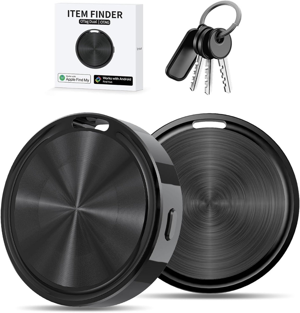 Smart Tag GPS Bluetooth per iOS e Android – Localizzatore Oggetti Compatibile con “Dov’è” Apple e “Trova il mio dispositivo” Google – Impermeabile IP67 – Batteria CR2032 – Avviso Smarrimento
