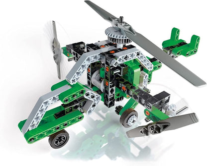 CLEMENTONI Scienza E Gioco Elicottero Trirotore Airboat Kit scientifico dell'aereodinamica e dell'idrodinamica giochi per bambini Elicottero e idroscivolo