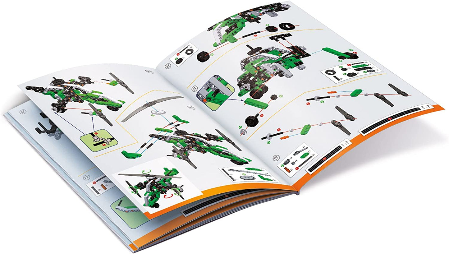 CLEMENTONI Scienza E Gioco Elicottero Trirotore Airboat Kit scientifico dell'aereodinamica e dell'idrodinamica giochi per bambini Elicottero e idroscivolo
