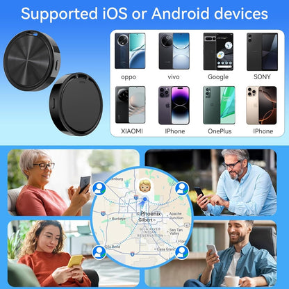 Smart Tag GPS Bluetooth per iOS e Android – Localizzatore Oggetti Compatibile con “Dov’è” Apple e “Trova il mio dispositivo” Google – Impermeabile IP67 – Batteria CR2032 – Avviso Smarrimento