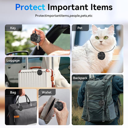 Smart Tag GPS Bluetooth per iOS e Android – Localizzatore Oggetti Compatibile con “Dov’è” Apple e “Trova il mio dispositivo” Google – Impermeabile IP67 – Batteria CR2032 – Avviso Smarrimento