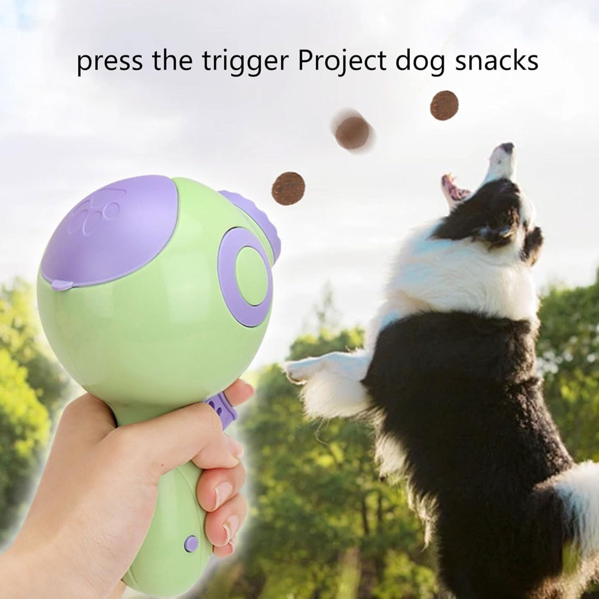 Lanciatore di Dolcetti Interattivo per Cani: Dispenser Automatico per Allenamento e Gioco