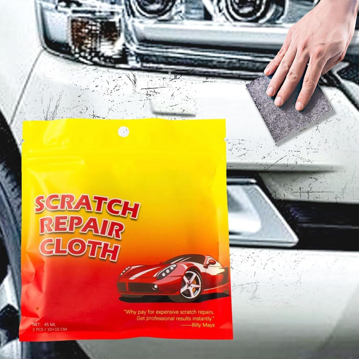 Pasta Riparatrice per Graffi Auto – Kit Restauratore Vernice Multiuso con Gomma Antigraffio