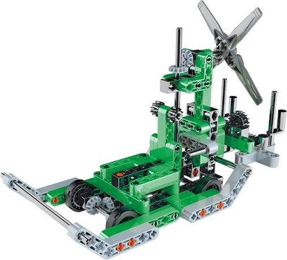CLEMENTONI Scienza E Gioco Elicottero Trirotore Airboat Kit scientifico dell'aereodinamica e dell'idrodinamica giochi per bambini Elicottero e idroscivolo