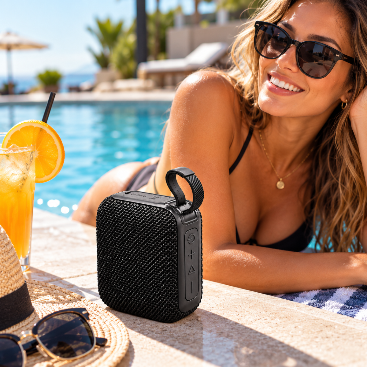 Mini Altoparlante Bluetooth SKYLA SKY-5601 10W 2400mAh Speaker Portatile con Maniglia, USB, TF e Type-C