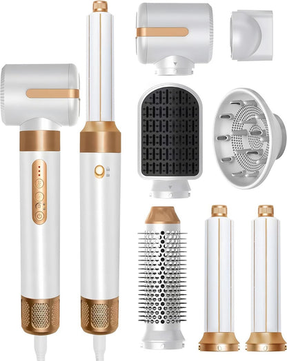 Styler Air 7-in-1 con Asciugacapelli 1400W, Spazzola ad Aria Calda, Arricciacapelli Automatico e Diffusore