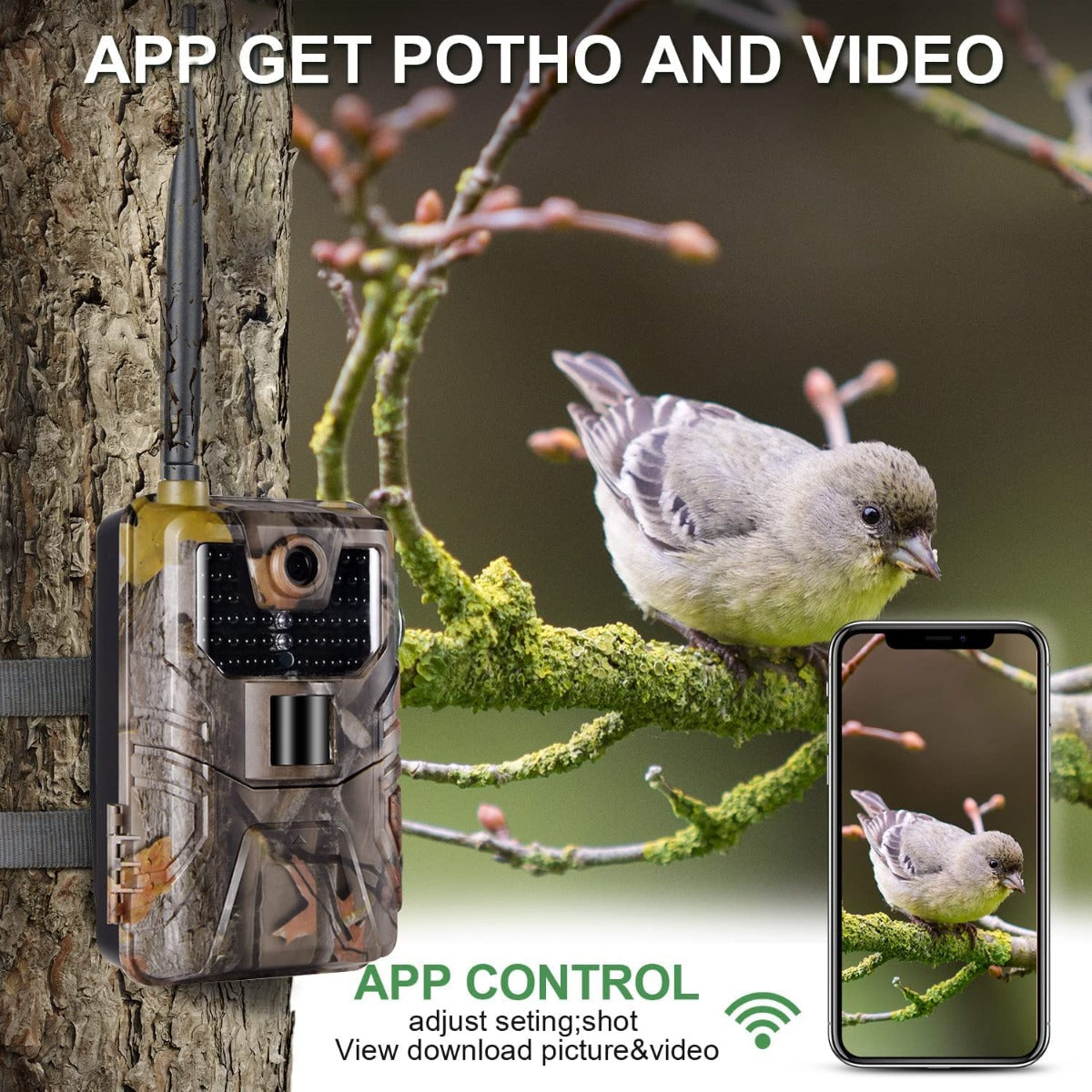 Fototrappola Telecamera per fauna selvatica Mimetica Spia Videocamera Mms -Mail-Gsm Gprs Sms-Infrarosso 16Mp Hd