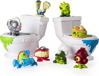 Bizak bizarre bathroom multicolore 8 personaggi da collezione