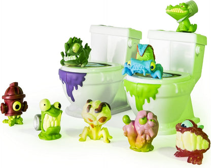 Bizak bizarre bathroom multicolore 8 personaggi da collezione